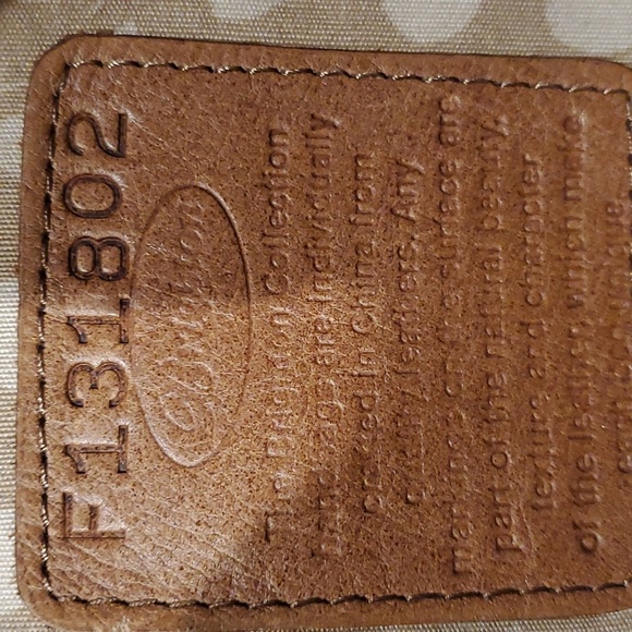 Brighton brown/tan tote statchel woven raffia straw handbag - Picture 7 of 9